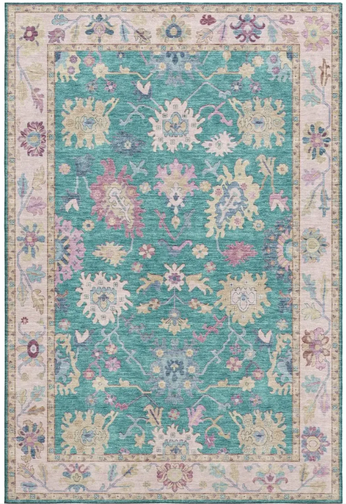 Dalyn Rug Company Hatay Teal 5'x8' Style 2 Area Rug