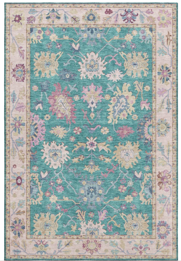 Dalyn Rug Company Hatay Teal 5'x8' Style 2 Area Rug