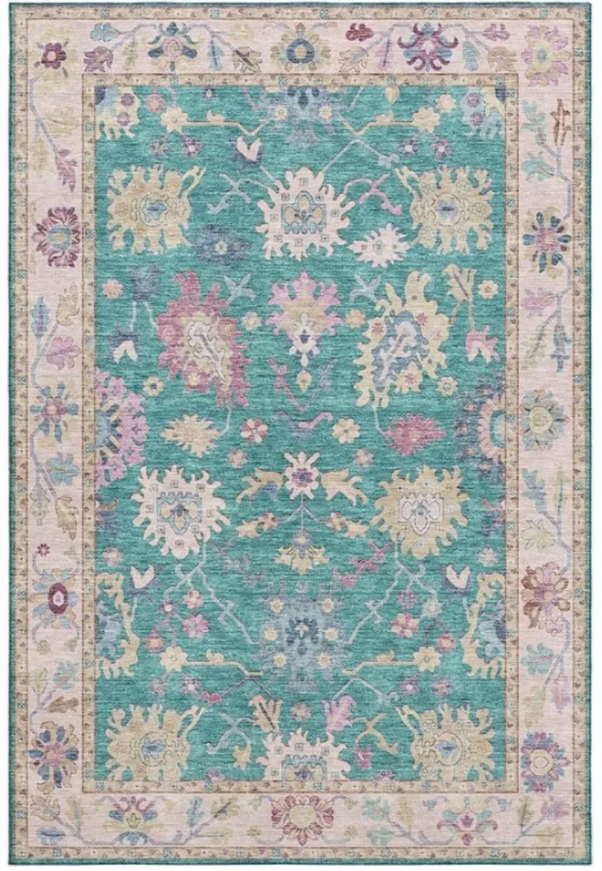 Dalyn Rug Company Hatay Teal 8'x10' Style 2 Area Rug