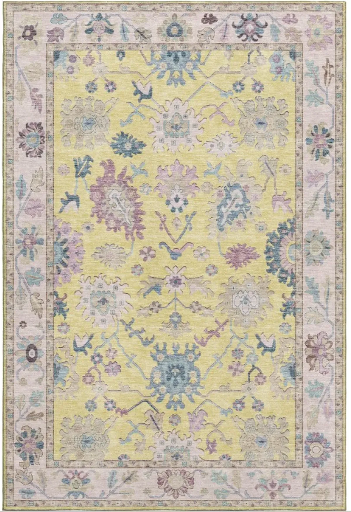 Dalyn Rug Company Hatay Yellow 5'x8' Area Rug