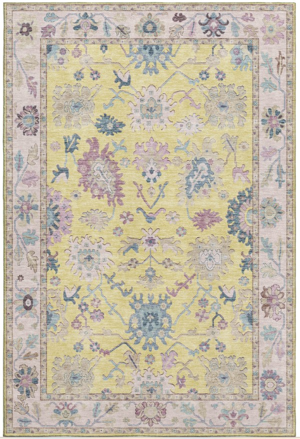 Dalyn Rug Company Hatay Yellow 5'x8' Area Rug