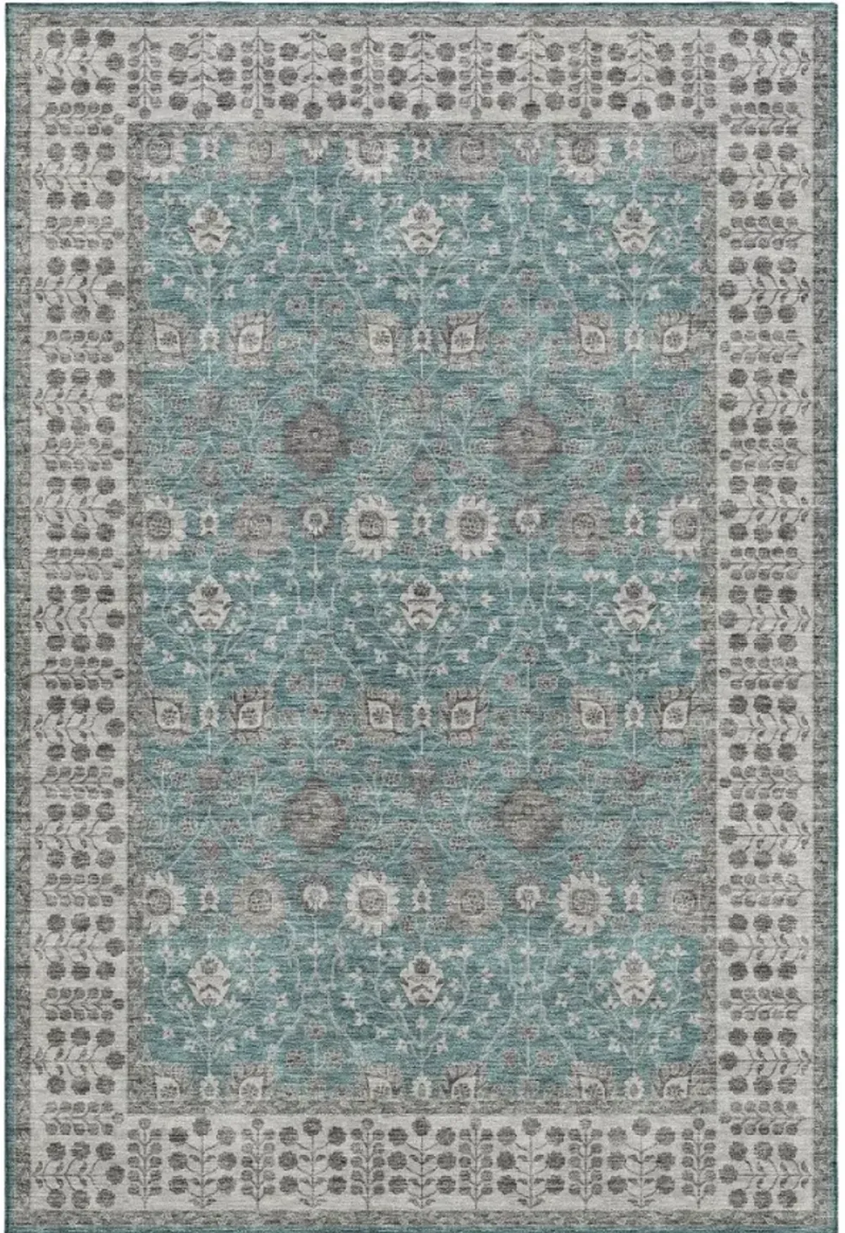 Dalyn Rug Company Hatay Teal 5'x8' Style 3 Area Rug