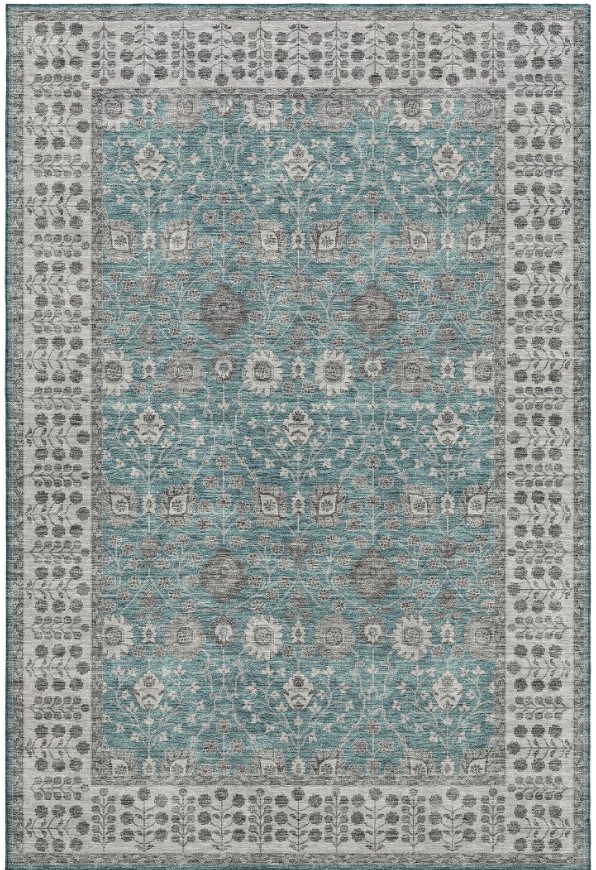 Dalyn Rug Company Hatay Teal 5'x8' Style 3 Area Rug