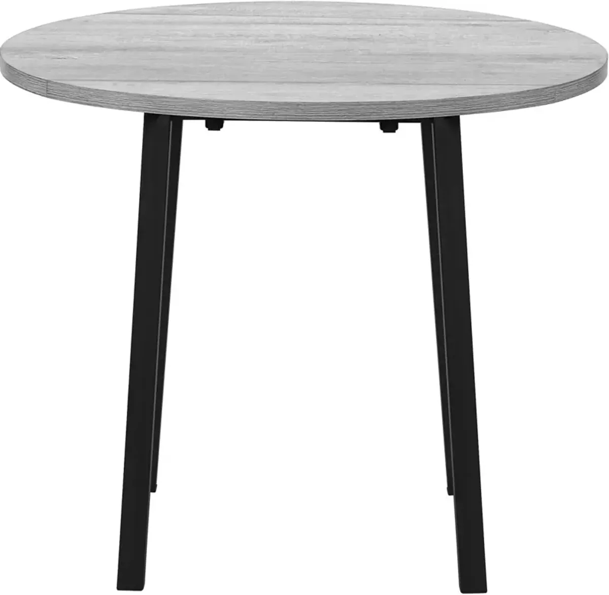 Monarch Specialties Inc. 3-Piece Grey/Black Dining Table Set