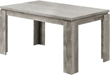 Dining Table, 60" Rectangular, Kitchen, Dining Room, Laminate, Grey, Contemporary, Modern
