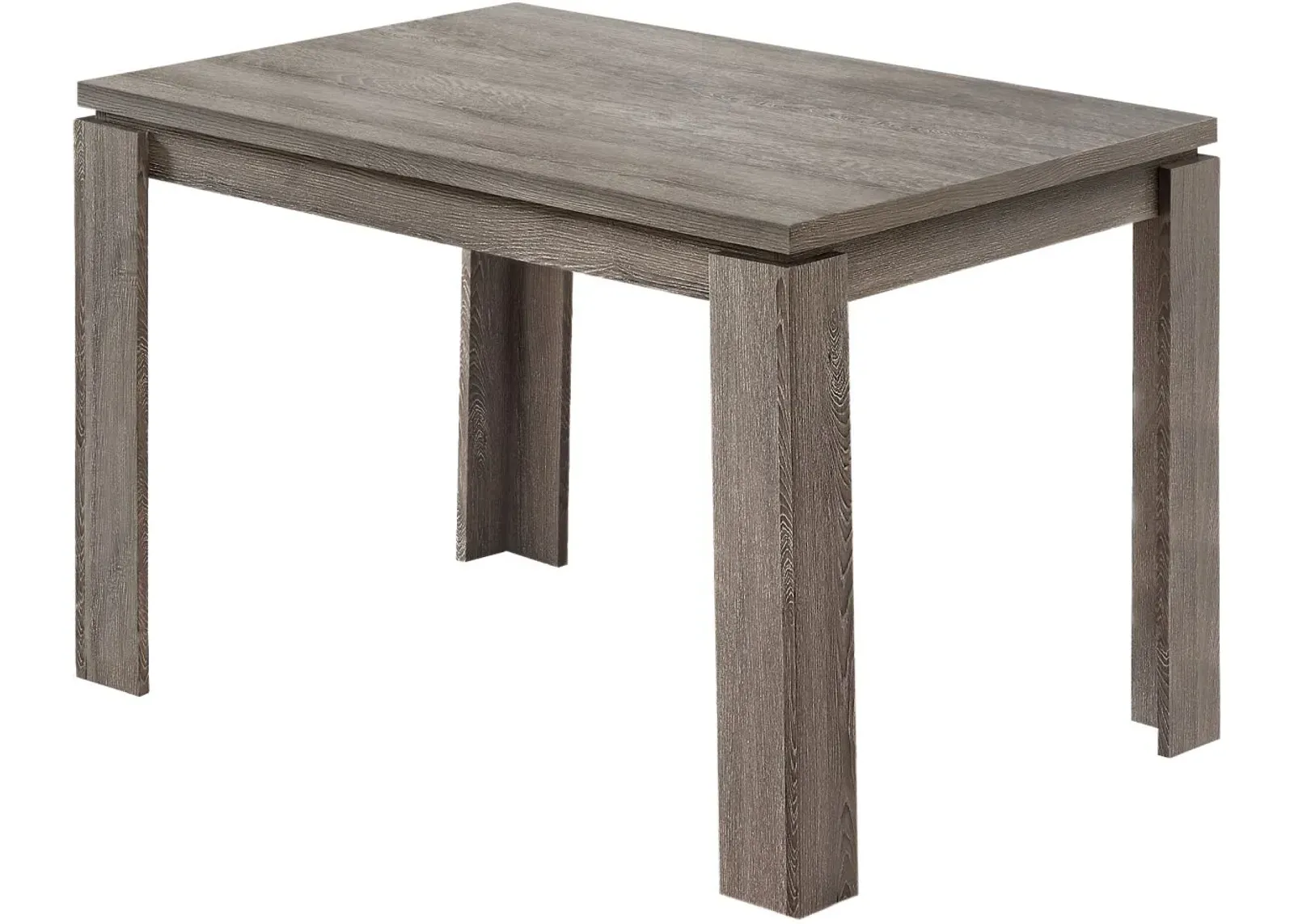 Dining Table, 48" Rectangular, Small, Kitchen, Dining Room, Laminate, Brown, Contemporary, Modern