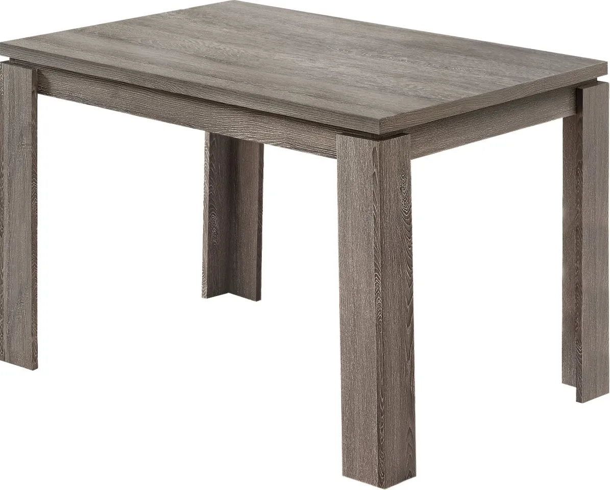 Dining Table, 48" Rectangular, Small, Kitchen, Dining Room, Laminate, Brown, Contemporary, Modern