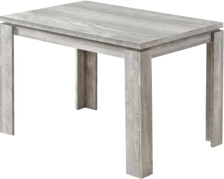 Dining Table, 48" Rectangular, Small, Kitchen, Dining Room, Laminate, Grey, Contemporary, Modern