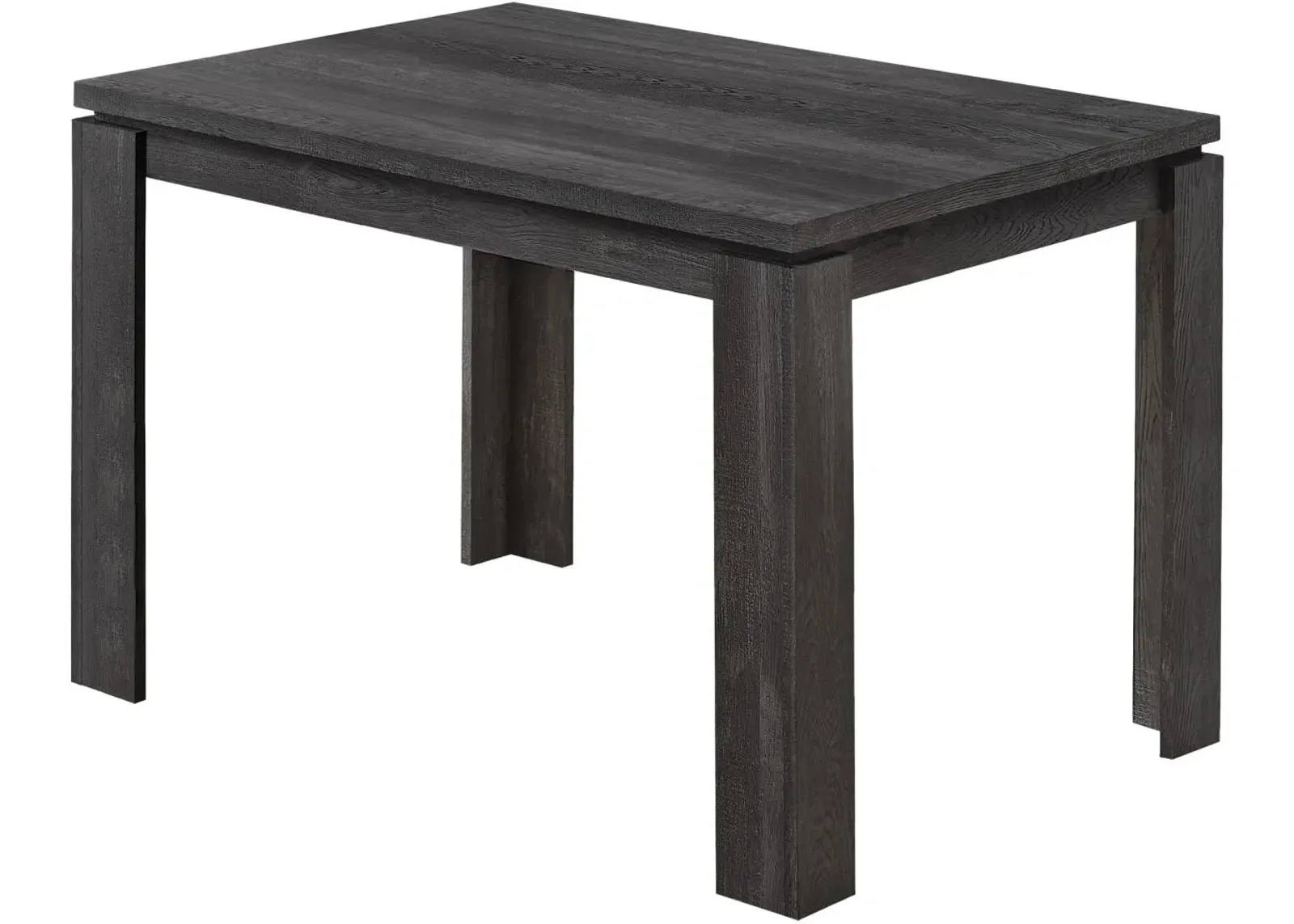 Dining Table, 48" Rectangular, Small, Kitchen, Dining Room, Laminate, Black, Contemporary, Modern