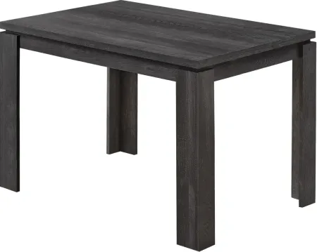 Dining Table, 48" Rectangular, Small, Kitchen, Dining Room, Laminate, Black, Contemporary, Modern