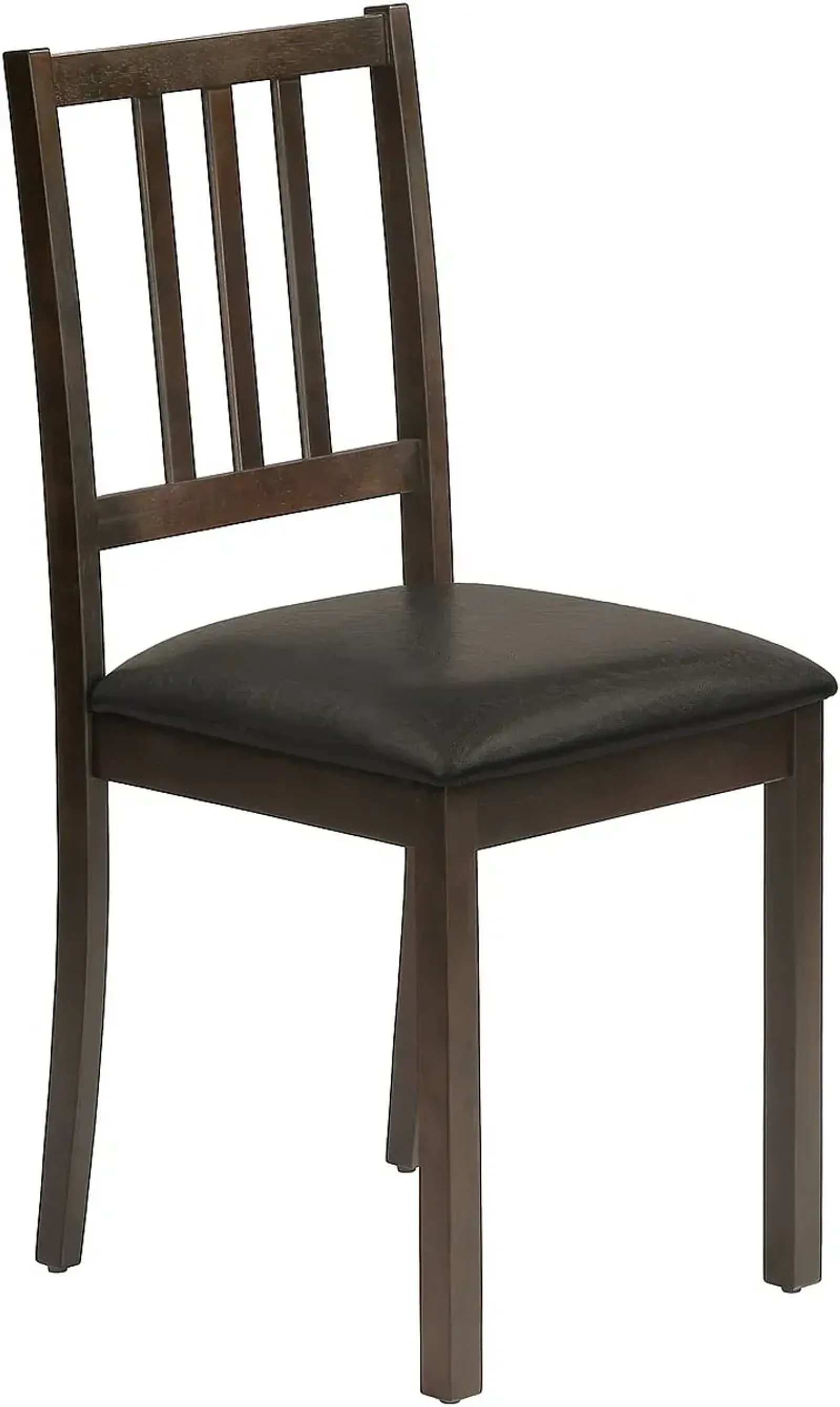 Monarch Specialties Inc. 2-Piece Dark Brown/Espresso Open Slat Back Dining Side Chair