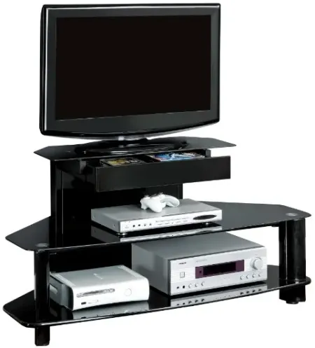 Monarch Specialties Inc. Glossy Black 48" TV Stand