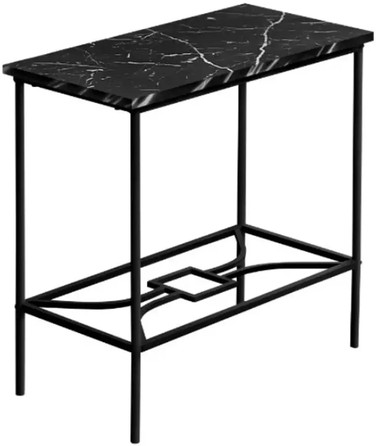 Monarch Specialties Inc. Black 2 Tier Accent Table