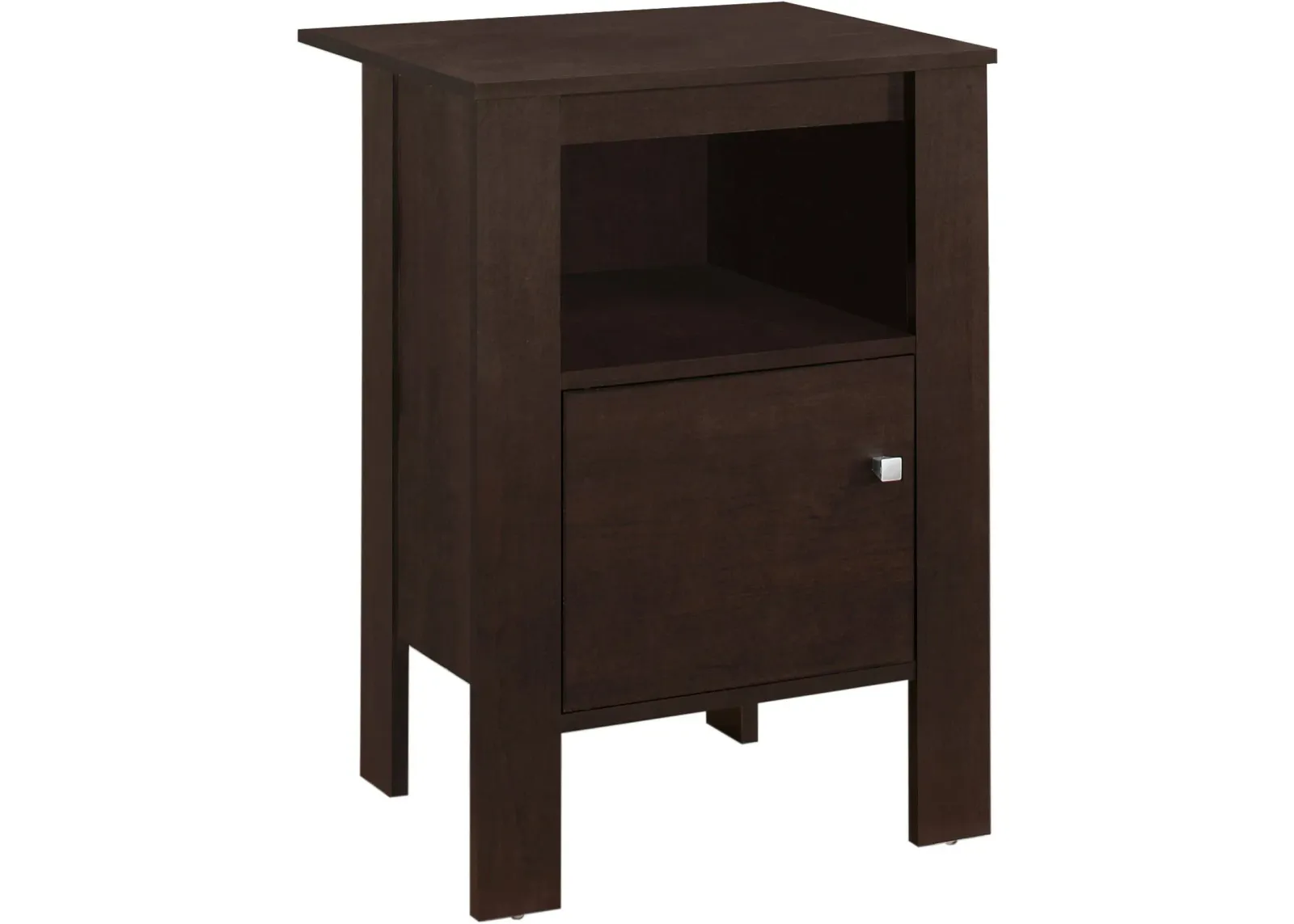 Accent Table, Side, End, Nightstand, Lamp, Storage, Living Room, Bedroom, Laminate, Brown, Transitional