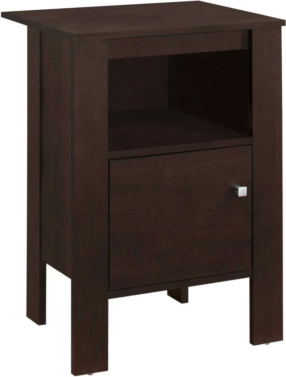 Accent Table, Side, End, Nightstand, Lamp, Storage, Living Room, Bedroom, Laminate, Brown, Transitional