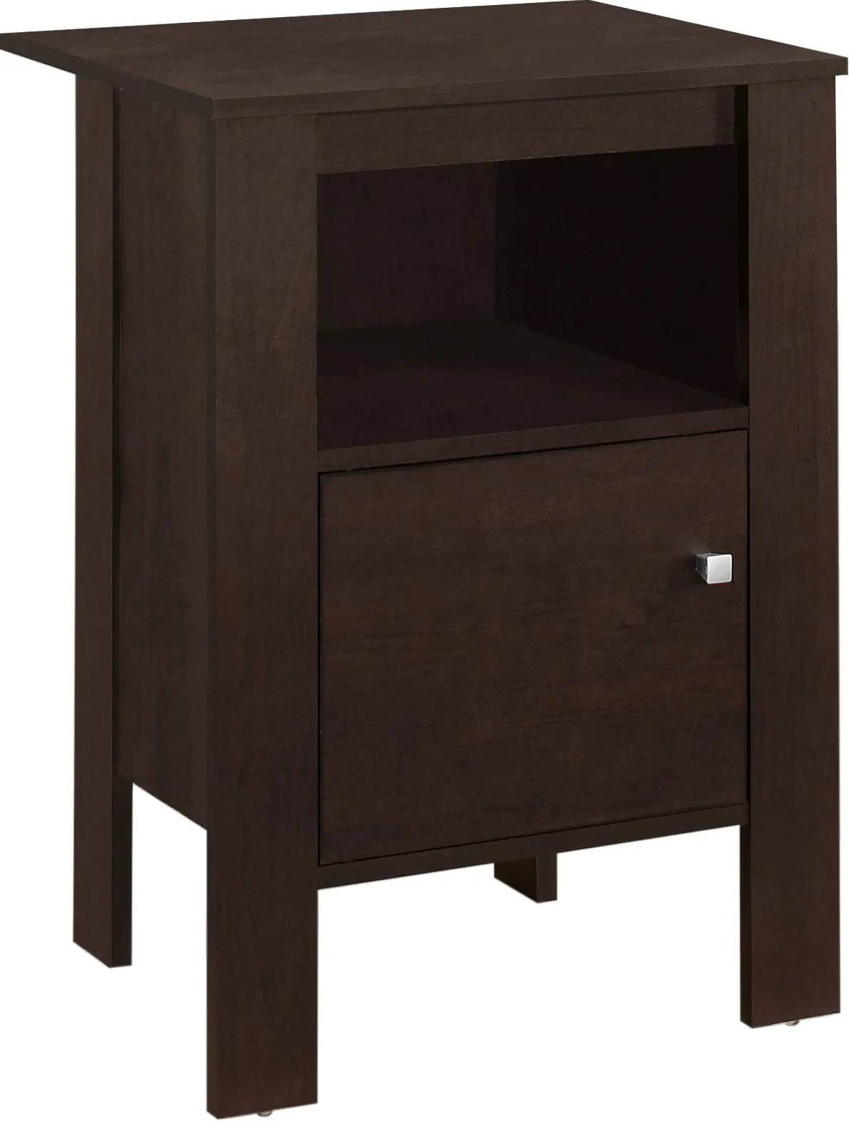Accent Table, Side, End, Nightstand, Lamp, Storage, Living Room, Bedroom, Laminate, Brown, Transitional