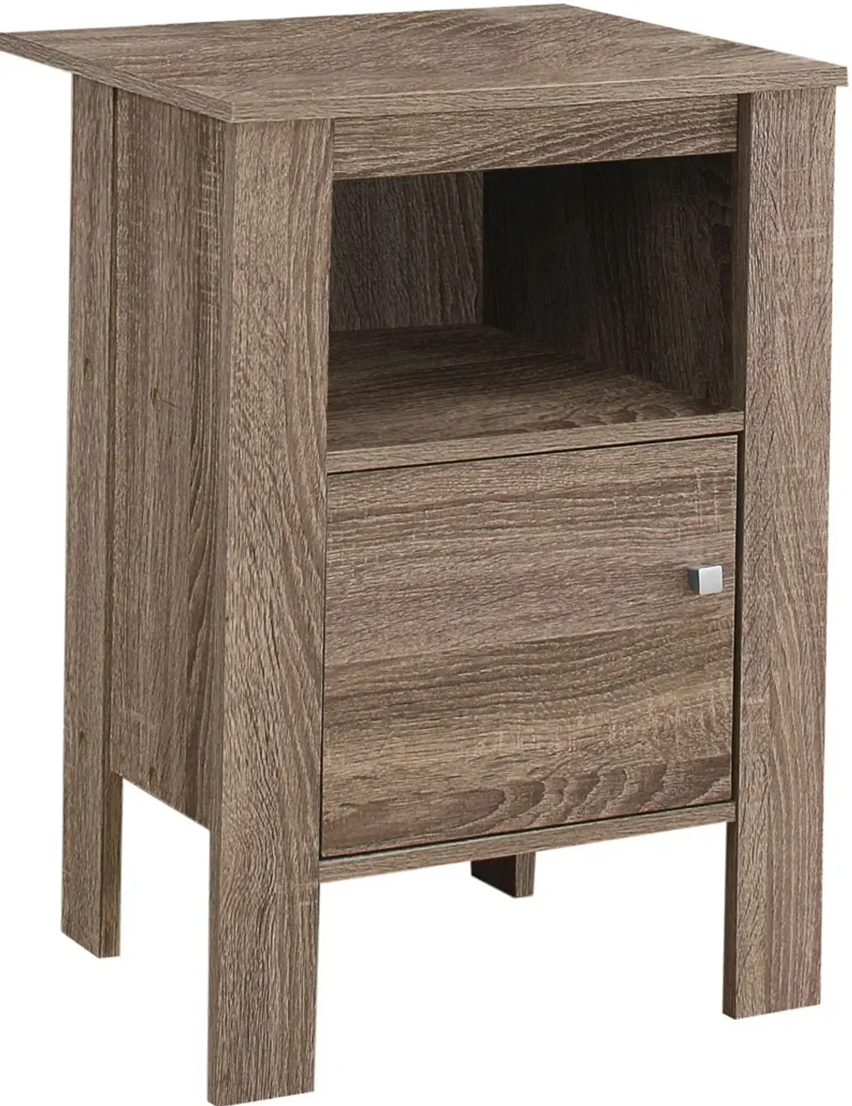 Accent Table, Side, End, Nightstand, Lamp, Storage, Living Room, Bedroom, Laminate, Brown, Transitional