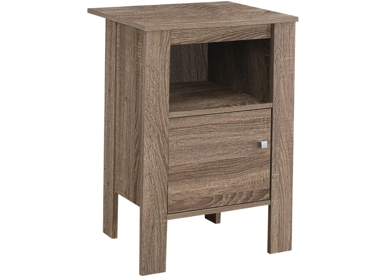 Accent Table, Side, End, Nightstand, Lamp, Storage, Living Room, Bedroom, Laminate, Brown, Transitional