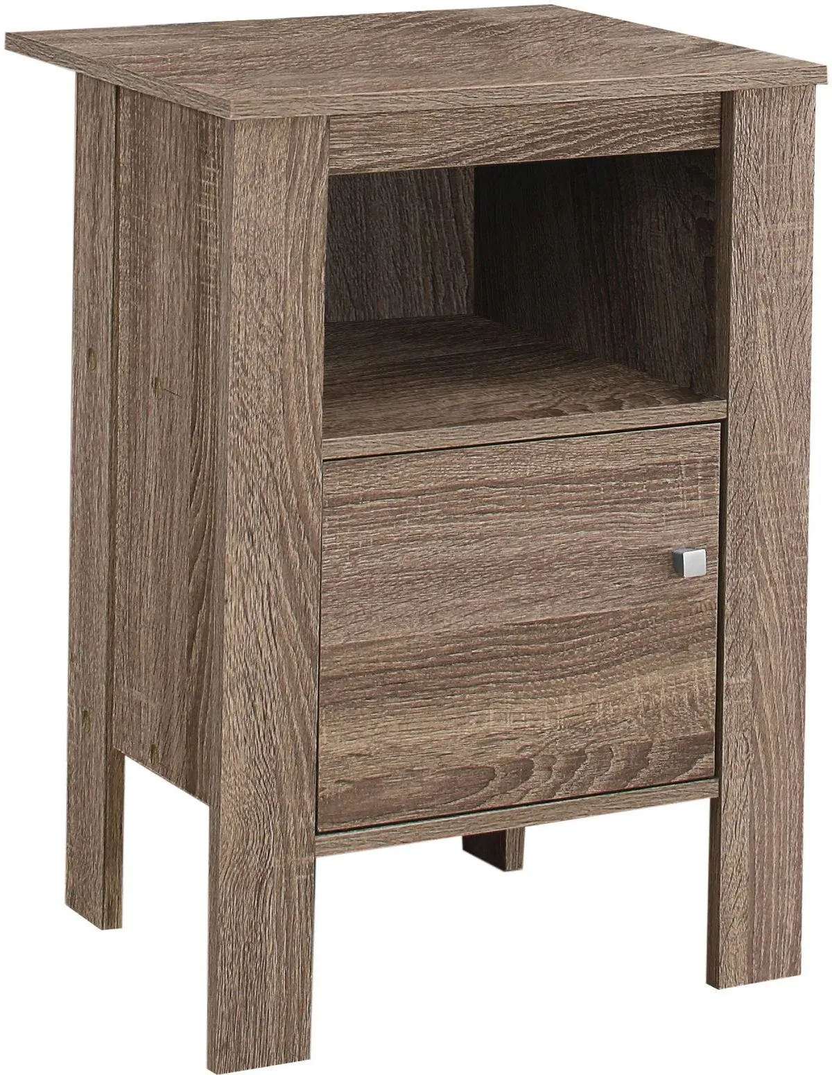 Accent Table, Side, End, Nightstand, Lamp, Storage, Living Room, Bedroom, Laminate, Brown, Transitional