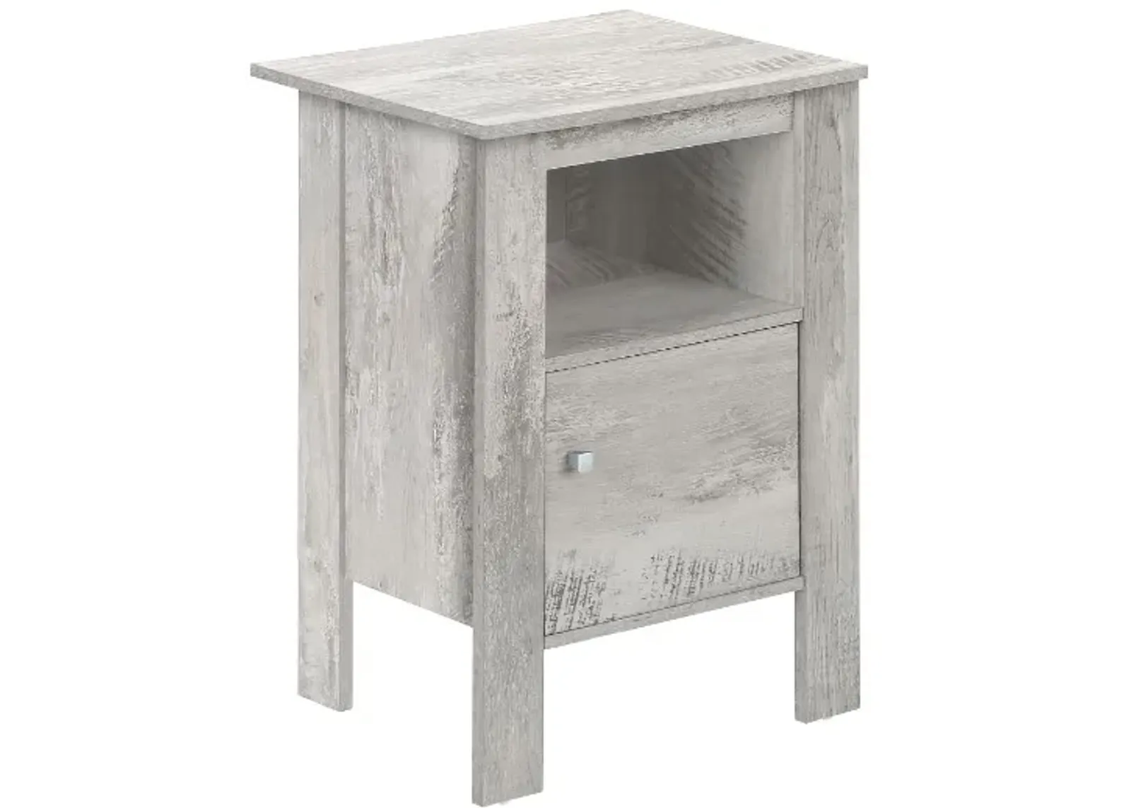 Monarch Specialties Inc. Industrial Grey Nightstand