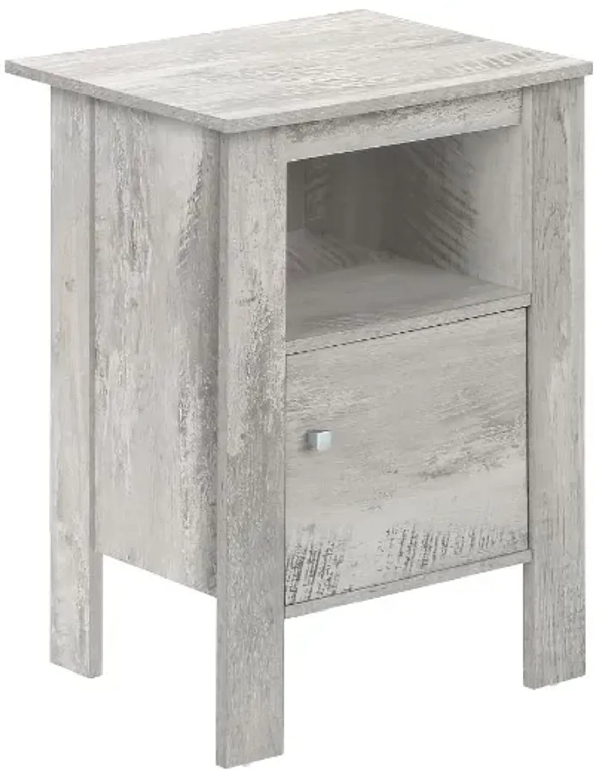 Monarch Specialties Inc. Industrial Grey Nightstand