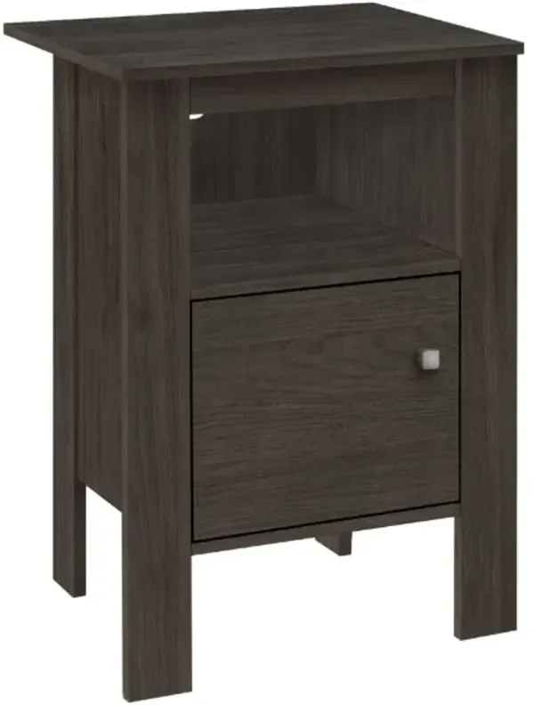 Monarch Specialties Inc. Brown Oak Nightstand