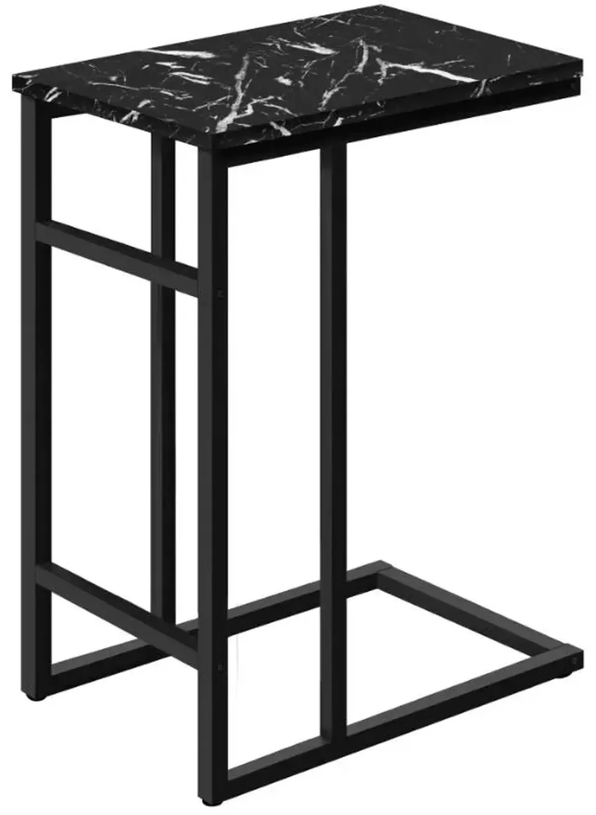 Monarch Specialties Inc. 24"H Black Accent Table with Metal Base