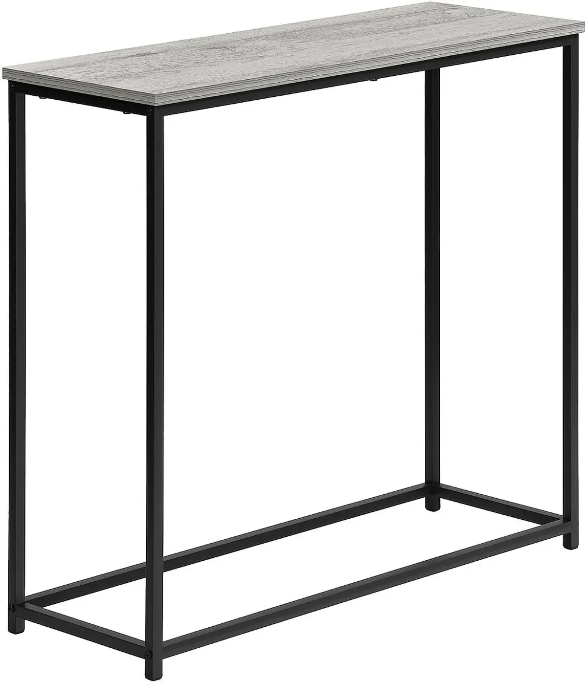 Monarch Specialties Inc. 32"L Grey Console Table with Black Metal Frame