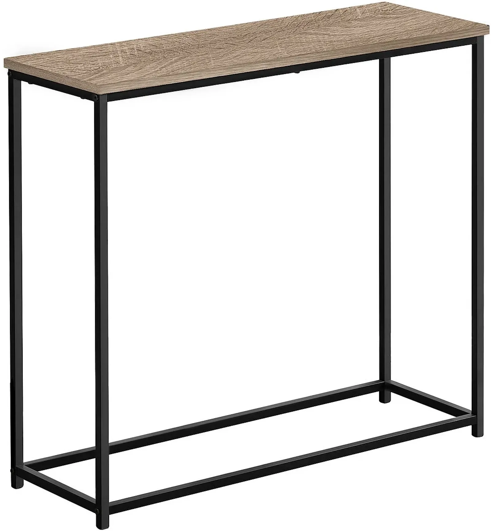 Monarch Specialties Inc. 32"L Dark Taupe Console Table with Black Metal Frame