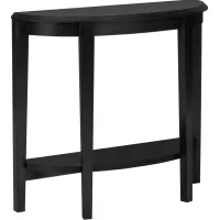 Accent Table, Console, Entryway, Narrow, Sofa, Living Room, Bedroom, Laminate, Black, Transitional