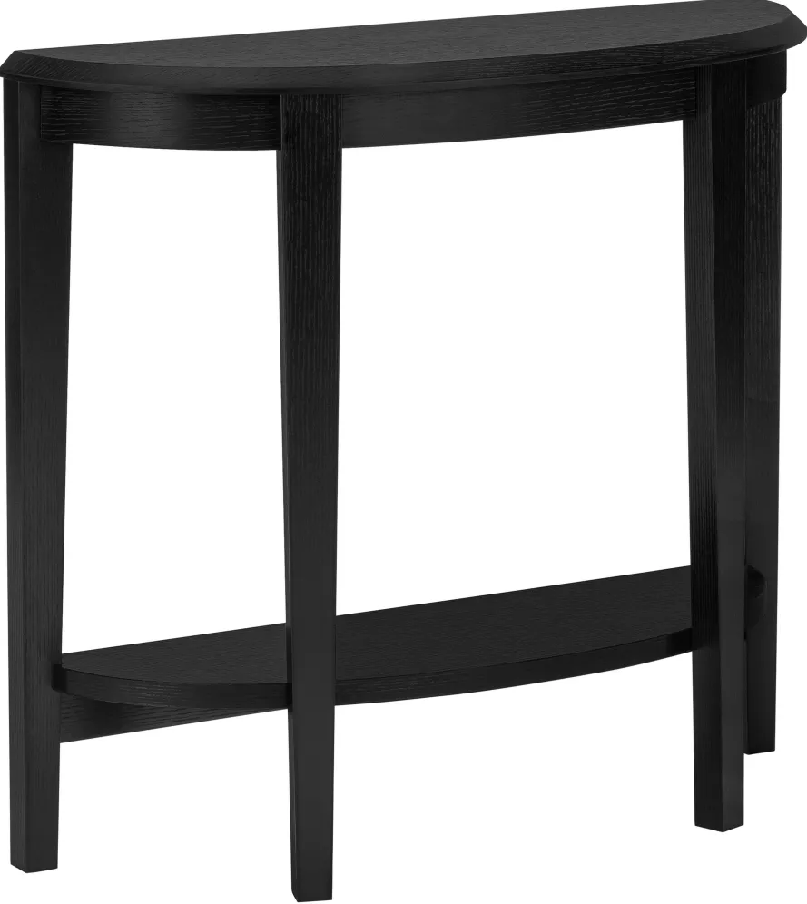 Accent Table, Console, Entryway, Narrow, Sofa, Living Room, Bedroom, Laminate, Black, Transitional