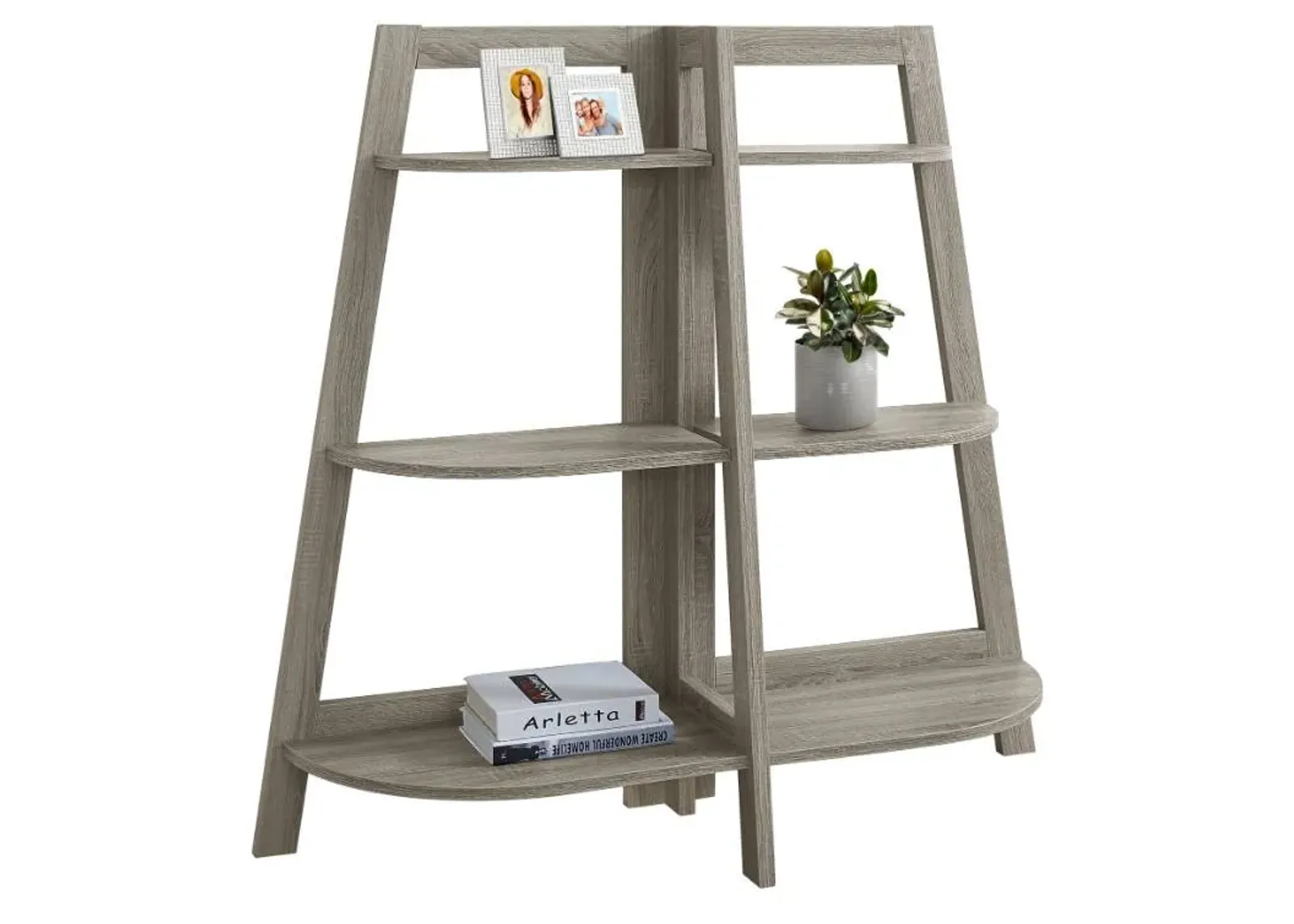 Monarch Specialties Inc. Dark Taupe  Accent Etagere