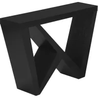 Accent Table, Console, Entryway, Narrow, Sofa, Living Room, Bedroom, Laminate, Black, Contemporary, Modern