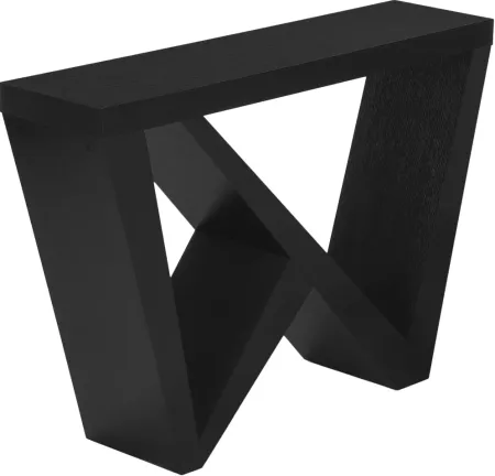 Accent Table, Console, Entryway, Narrow, Sofa, Living Room, Bedroom, Laminate, Black, Contemporary, Modern