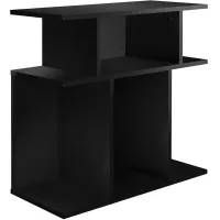 Accent Table, Side, End, Nightstand, Lamp, Living Room, Bedroom, Laminate, Black, Contemporary, Modern