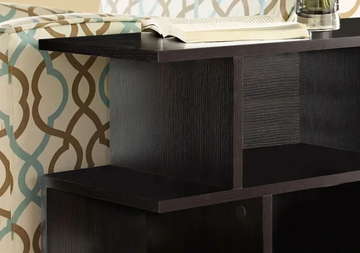 Accent Table, Side, End, Nightstand, Lamp, Living Room, Bedroom, Laminate, Brown, Contemporary, Modern