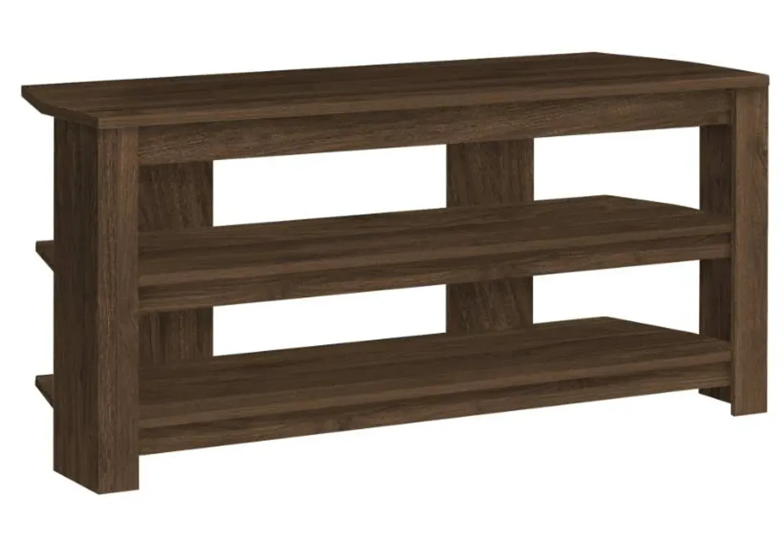 Monarch Specialties Inc. Dark Walnut Corner TV Stand