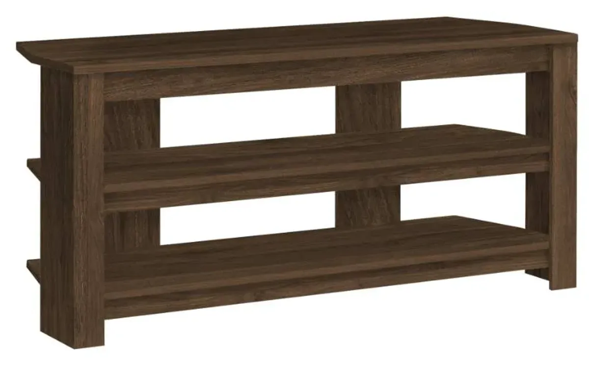 Monarch Specialties Inc. Dark Walnut Corner TV Stand