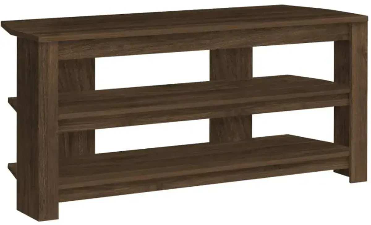 Monarch Specialties Inc. Dark Walnut Corner TV Stand