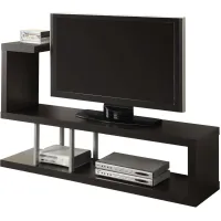 Tv Stand, 60 Inch, Console, Media Entertainment Center, Storage Shelves, Living Room, Bedroom, Laminate, Brown, Contemporary, Modern