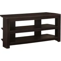 Tv Stand, 42 Inch, Console, Media Entertainment Center, Storage Shelves, Living Room, Bedroom, Laminate, Brown, Contemporary, Modern