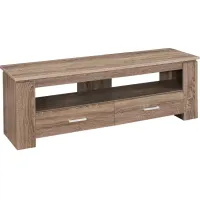 Tv Stand, 48 Inch, Console, Media Entertainment Center, Storage Drawers, Living Room, Bedroom, Laminate, Brown, Contemporary, Modern