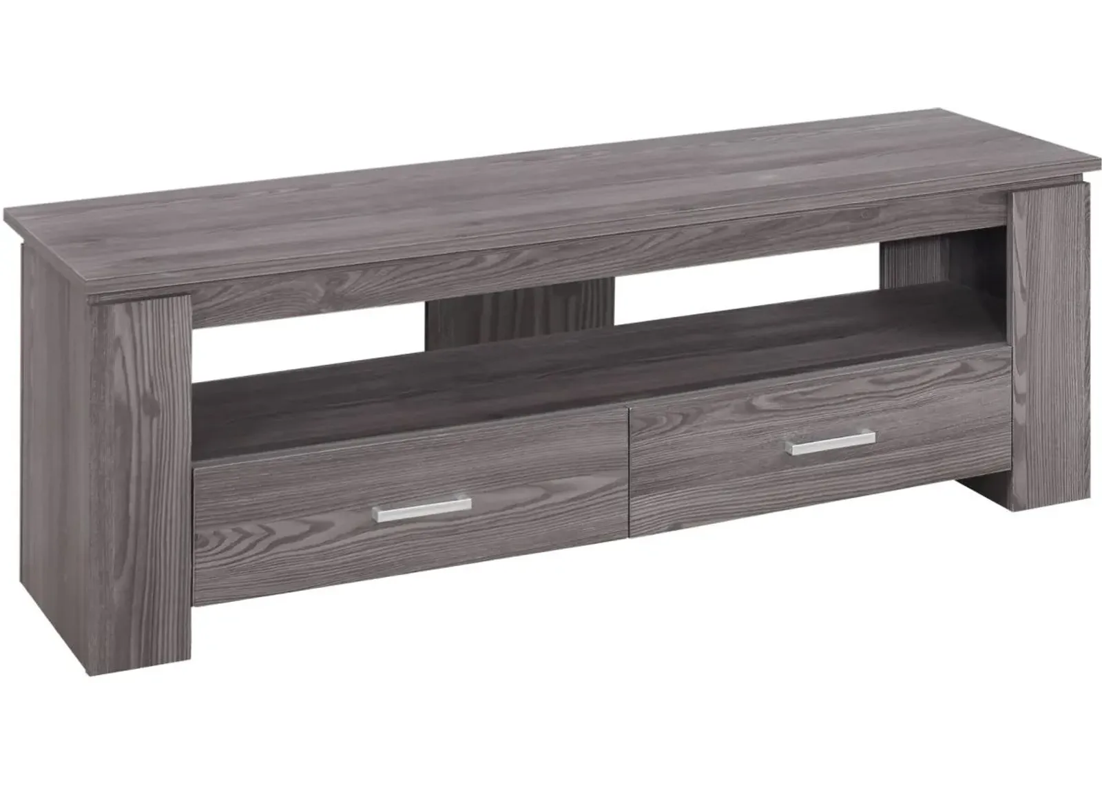 Tv Stand, 48 Inch, Console, Media Entertainment Center, Storage Drawers, Living Room, Bedroom, Laminate, Grey, Contemporary, Modern