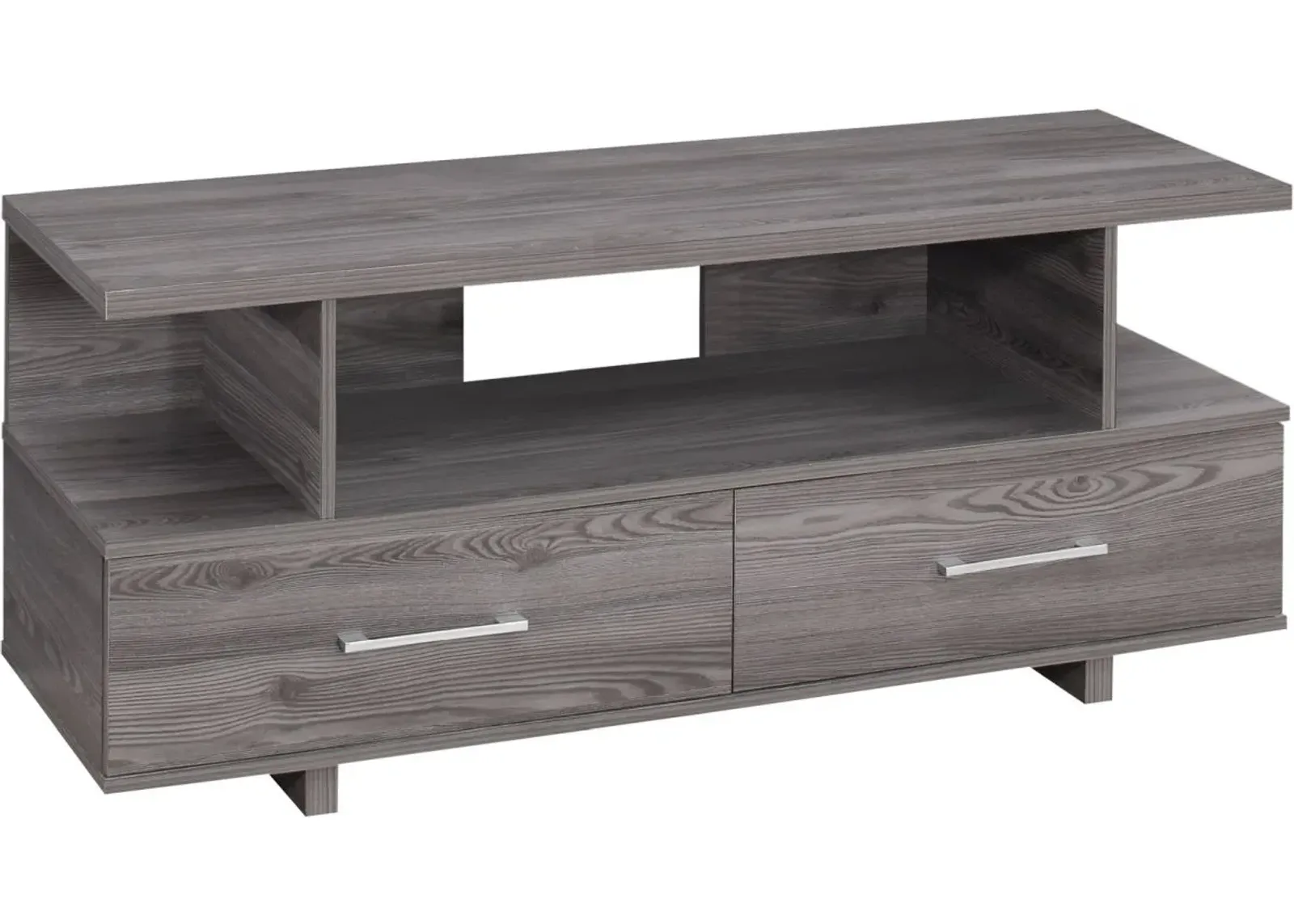 Tv Stand, 48 Inch, Console, Media Entertainment Center, Storage Cabinet, Living Room, Bedroom, Laminate, Grey, Contemporary, Modern