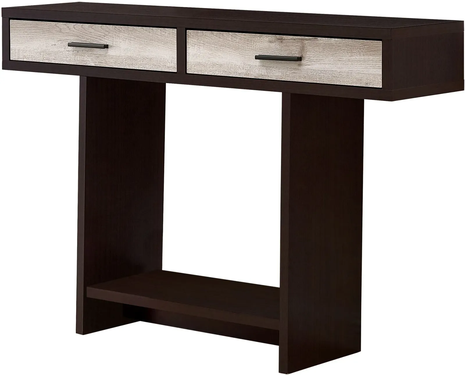 Accent Table, Console, Entryway, Narrow, Sofa, Storage Drawer, Living Room, Bedroom, Drawer, Laminate, Brown, Contemporary, Modern