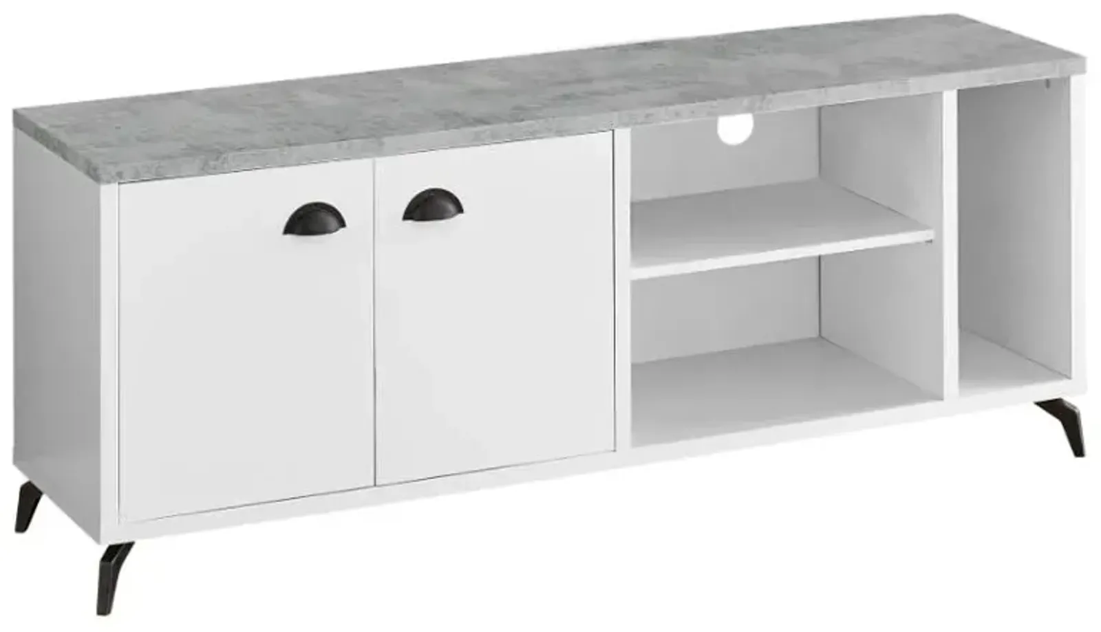 Monarch Specialties Inc. Grey/White 60" TV Stand