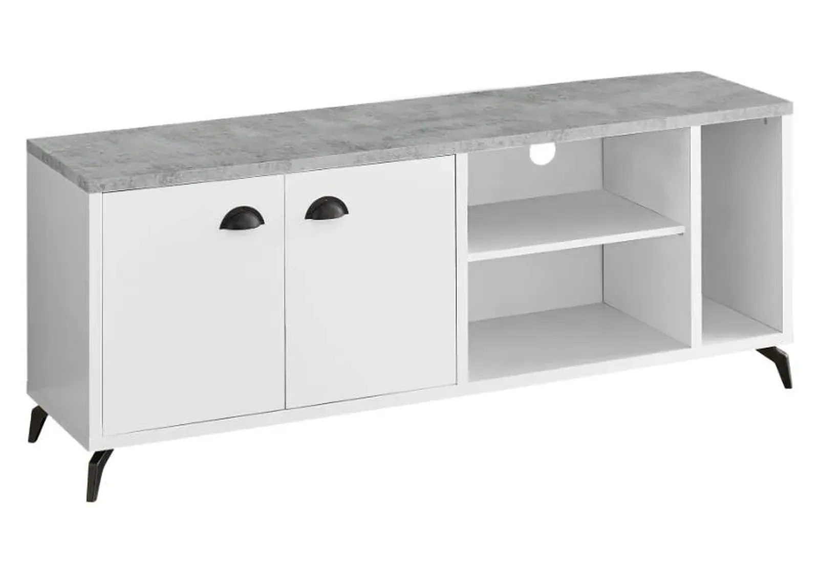 Monarch Specialties Inc. Grey/White 60" TV Stand