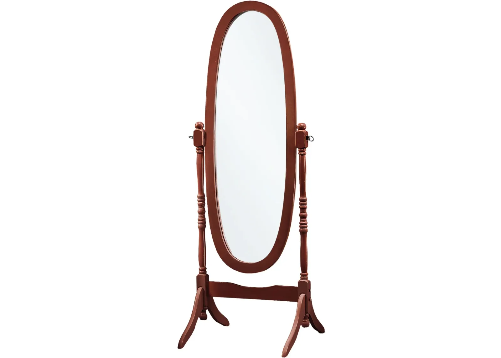 Mirror, Full Length, Standing, Floor, 60" Oval, Dressing, Bedroom, Wood, Walnut, Traditional