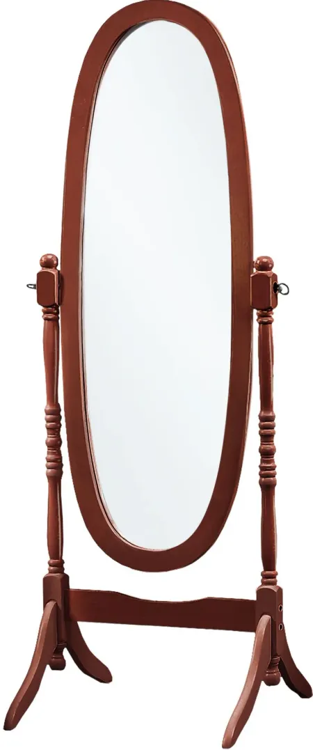 Mirror, Full Length, Standing, Floor, 60" Oval, Dressing, Bedroom, Wood, Walnut, Traditional