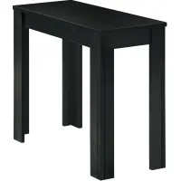 Accent Table, Side, End, Nightstand, Lamp, Living Room, Bedroom, Laminate, Black, Transitional
